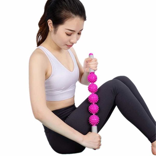 Fitness Muscle Roller Stick Massager with 3- or 5-Point Spiky Balls JSQ09
Fitness Muscle Roller Stick Massager with 3- or 5-Point Spiky Balls JSQ09
