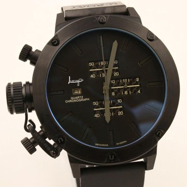 men luxury watch black case sapphire glass leather strap u style automatic self wind movement luminous boat + wristwatches, Slivery;brown
men luxury watch black case sapphire glass leather strap u style automatic self wind movement luminous boat + wristwatches, Slivery;brown
