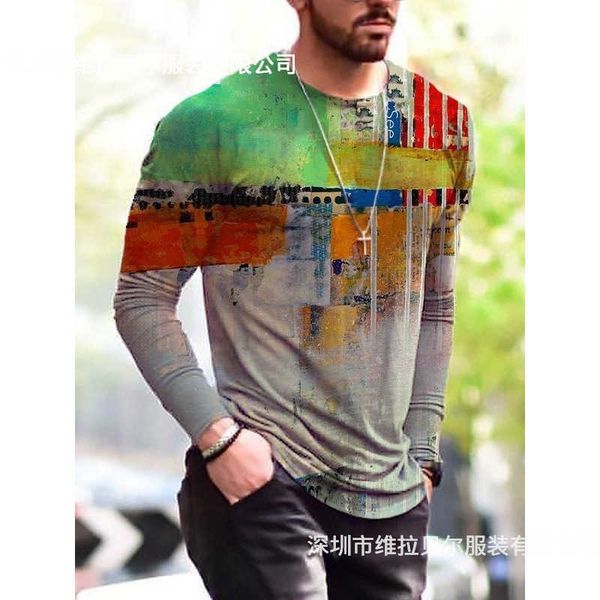 summer 2021 men's fashion print simple t-shirt, White;black 
summer 2021 men's fashion print simple t-shirt, White;black