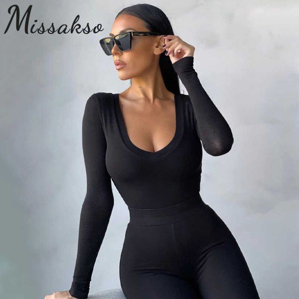 missakso solid long sleeve bodysuits spring autumn black women skinny o neck rompers fashion streetwear club 210625, Black;white
missakso solid long sleeve bodysuits spring autumn black women skinny o neck rompers fashion streetwear club 210625, Black;white