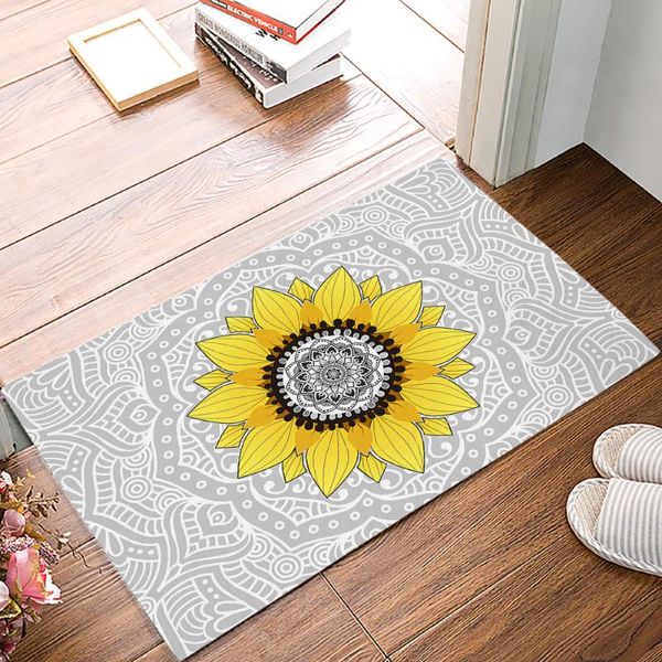 carpets modern family doormats sunflower mandala pattern for kitchen bathroom non-slip mats living room decoration welcome art carpet
carpets modern family doormats sunflower mandala pattern for kitchen bathroom non-slip mats living room decoration welcome art carpet