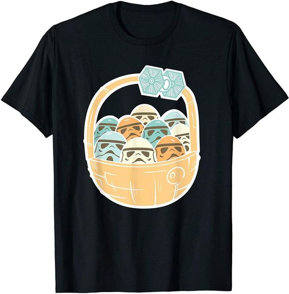 stormtrooper easter basket tie fighter t-shirt boys men t-shirt, White;black 
stormtrooper easter basket tie fighter t-shirt boys men t-shirt, White;black