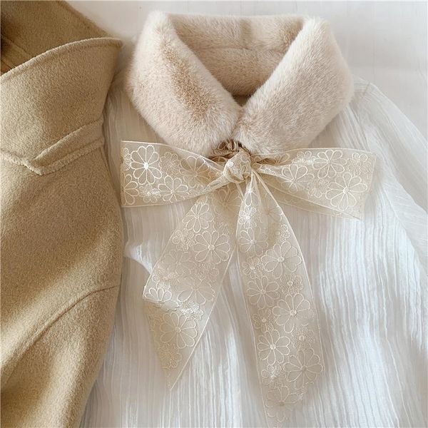 scarves korean women faux fur lace flower bow warm scarf winter thicken plush cycling windproof fake collar neck guard scarve q71, Blue;gray
scarves korean women faux fur lace flower bow warm scarf winter thicken plush cycling windproof fake collar neck guard scarve q71, Blue;gray
