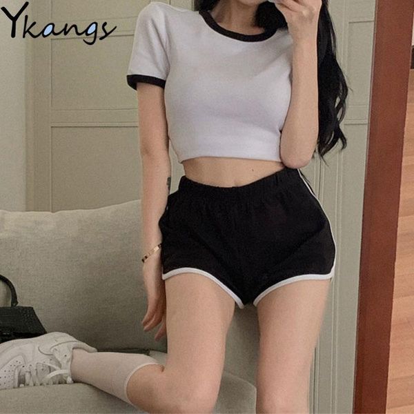 women's tracksuits casual o-neck solid basic y2k jogger women summer high waisted sport shorts korean style street harajuku suits with, Gray
women's tracksuits casual o-neck solid basic y2k jogger women summer high waisted sport shorts korean style street harajuku suits with, Gray