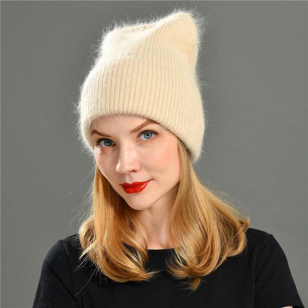 women knitted winter hat ears female warm hair beanie girls solid cashmere skullies soft beanies
women knitted winter hat ears female warm hair beanie girls solid cashmere skullies soft beanies