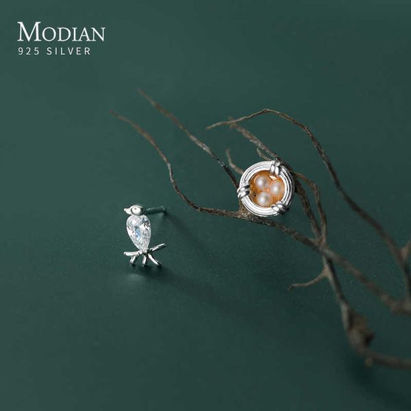 925 sterling silver clear cz lovely birds pearl woven nest asymmetry stud earring for women korea style fine jewelry 210707, Golden;silver
925 sterling silver clear cz lovely birds pearl woven nest asymmetry stud earring for women korea style fine jewelry 210707, Golden;silver