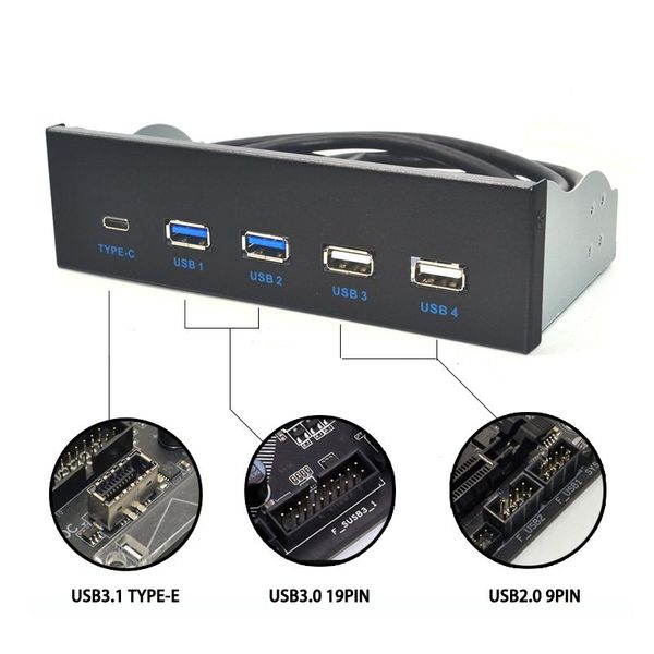 hubs 5.25 inch usb 3.1 gen2 front panel hub 2 ports 3.0 + usb2.0 1 port type-c with type-e connector for deskpc
hubs 5.25 inch usb 3.1 gen2 front panel hub 2 ports 3.0 + usb2.0 1 port type-c with type-e connector for deskpc