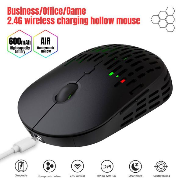 2.4g wireless mouse 800-1200-1600 dpi rgb led backlight optical mice hollow out design usb rechargeable with receiver
2.4g wireless mouse 800-1200-1600 dpi rgb led backlight optical mice hollow out design usb rechargeable with receiver