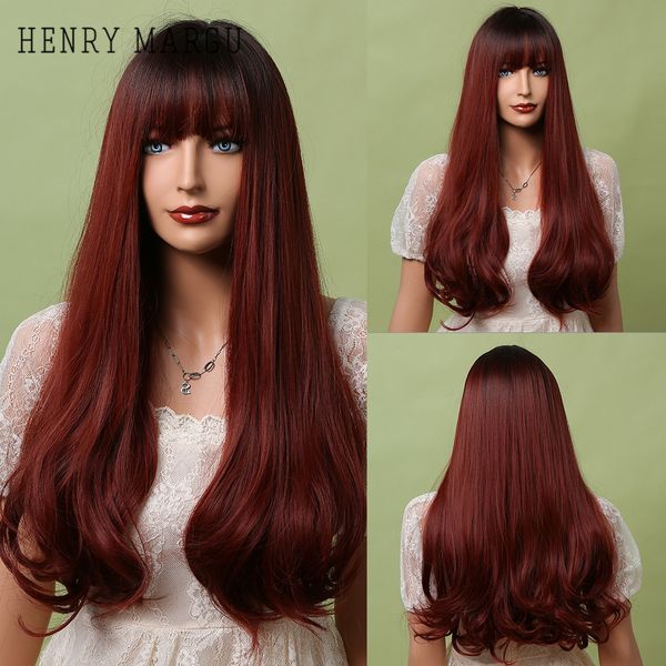 henry margu red brown dark root synthetic wig long wavy wigs with bangs cosplay hair wigs for black women heat resistant fiber
henry margu red brown dark root synthetic wig long wavy wigs with bangs cosplay hair wigs for black women heat resistant fiber