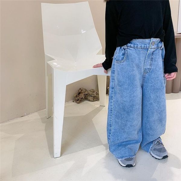 jeans spring autumn girls baby denim pants kids trousers children fashion streetwear wide leg cotton ripped 2 to 6 yrs, Blue
jeans spring autumn girls baby denim pants kids trousers children fashion streetwear wide leg cotton ripped 2 to 6 yrs, Blue