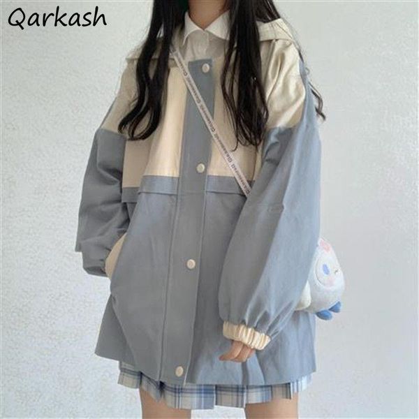 women's jackets basic women japanese style loose leisure kawaii college students spring daily patchwork harajuku all-match chic, Black;brown
women's jackets basic women japanese style loose leisure kawaii college students spring daily patchwork harajuku all-match chic, Black;brown