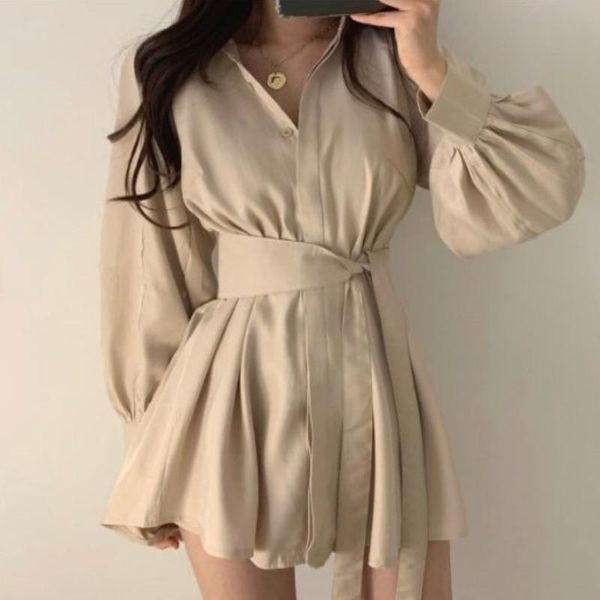 women's tracksuits nowsaa lantern sleeve loose all-match tie shirt + casual shorts two-piece minimalist clothing 2021 vestidos autumn, Gray
women's tracksuits nowsaa lantern sleeve loose all-match tie shirt + casual shorts two-piece minimalist clothing 2021 vestidos autumn, Gray