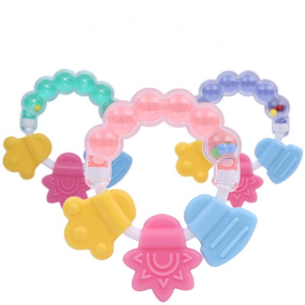 1pcs baby rattles born teether toy teeth biting babies toddler bed bell cartoon silicone handbell jingle party favor
1pcs baby rattles born teether toy teeth biting babies toddler bed bell cartoon silicone handbell jingle party favor