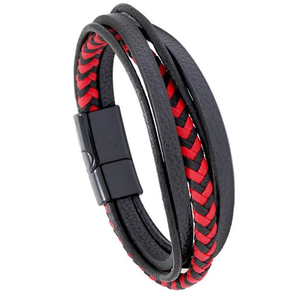 charm bracelets fashion creative multi-layer leather bracelet bracelet, personality trend woven simple magnet buckle pu men jewelry, Golden;silver
charm bracelets fashion creative multi-layer leather bracelet bracelet, personality trend woven simple magnet buckle pu men jewelry, Golden;silver