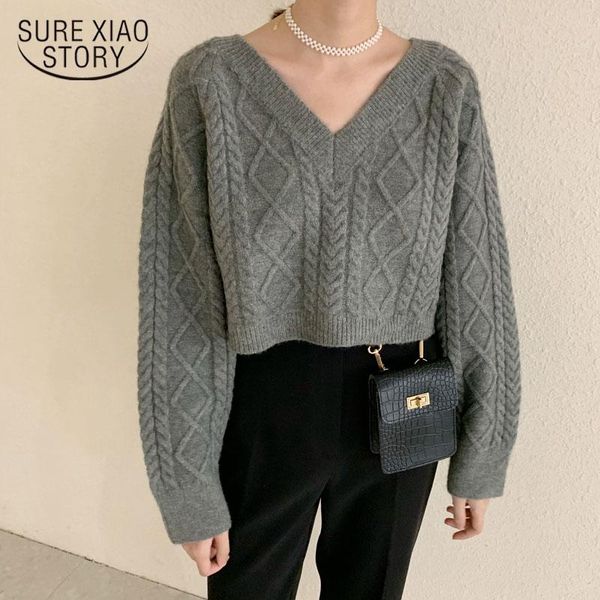 women's sweaters 2021 winter korean style loose v-neck pullover short sweater women twist bat sleeve knitted jumper solid lazy 11644, White;black
women's sweaters 2021 winter korean style loose v-neck pullover short sweater women twist bat sleeve knitted jumper solid lazy 11644, White;black