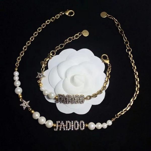 chains 14k gold necklace for women / dijia cd letter pearl bracelet women's net red same temperament diamond, Silver
chains 14k gold necklace for women / dijia cd letter pearl bracelet women's net red same temperament diamond, Silver