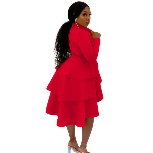 graceful solid women party es est ruffles tiered deep v neck long sleeves a line knee length clubwear gowns autumn, Black;gray
graceful solid women party es est ruffles tiered deep v neck long sleeves a line knee length clubwear gowns autumn, Black;gray