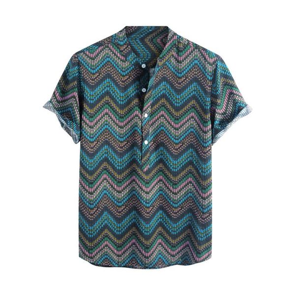 men's casual shirts short sleeve man stand-up collar beach hawaiian slim buttons fashion style striped men quality, White;black
men's casual shirts short sleeve man stand-up collar beach hawaiian slim buttons fashion style striped men quality, White;black