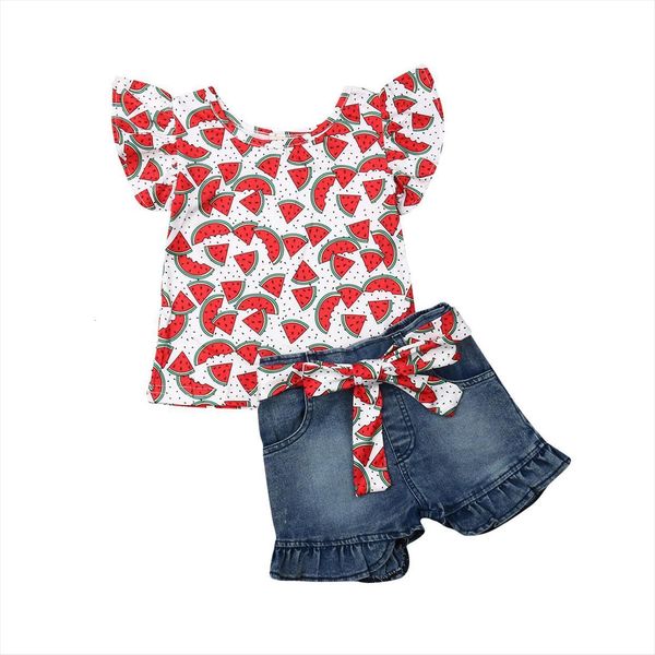 summer newborn kids baby girls floral t shirt denim pants shorts cute set outfits, White
summer newborn kids baby girls floral t shirt denim pants shorts cute set outfits, White