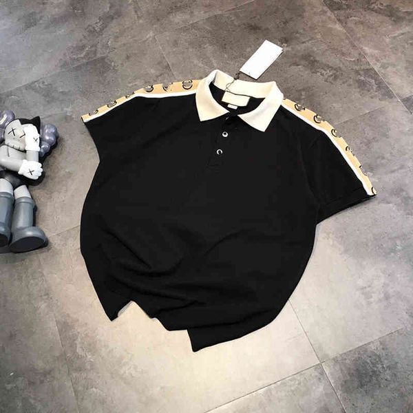 2022 factory wholesale new letter reflective ribbon short sleeve t-shirt women's summer lapel ins fashion casual loose couple polo shir, White
2022 factory wholesale new letter reflective ribbon short sleeve t-shirt women's summer lapel ins fashion casual loose couple polo shir, White