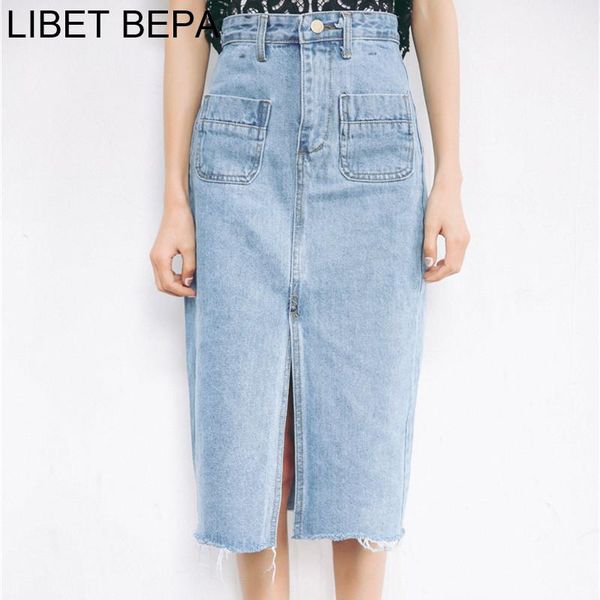 women midi casual fashion denim skirt high waist pockets pencil split elegant bodycon femininas sk8171 skirts, Black
women midi casual fashion denim skirt high waist pockets pencil split elegant bodycon femininas sk8171 skirts, Black