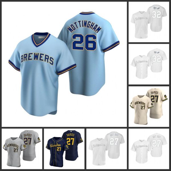 milwaukee brewers men 32 jeremy jeffress 27 zach davies 26 jacob nottingham women youth jersey, Black;red
milwaukee brewers men 32 jeremy jeffress 27 zach davies 26 jacob nottingham women youth jersey, Black;red