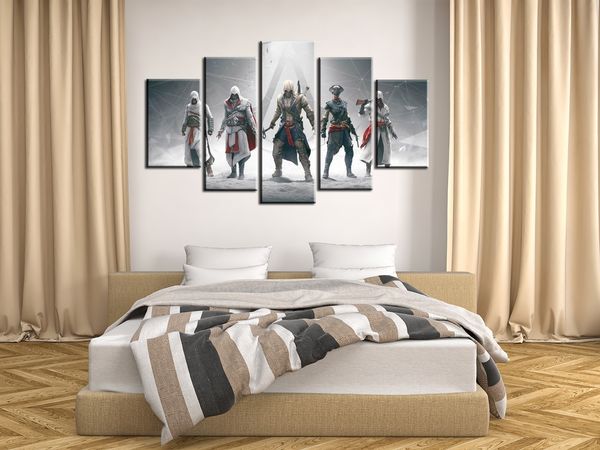 5pcs/set unframed assassin's game poster giclee wall art oil painting on canvas textured abstract paintings picture for home
5pcs/set unframed assassin's game poster giclee wall art oil painting on canvas textured abstract paintings picture for home