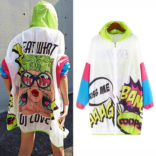 women's jackets summer woman letters print hoody thin coat women outerwear hooded casual loose zipper beach sl054, Black;brown
women's jackets summer woman letters print hoody thin coat women outerwear hooded casual loose zipper beach sl054, Black;brown