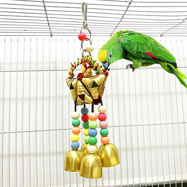 other bird supplies pet chew toy hanging string with bell, colorful beads, natural grass woven ornament parrot cage decoration 2021
other bird supplies pet chew toy hanging string with bell, colorful beads, natural grass woven ornament parrot cage decoration 2021