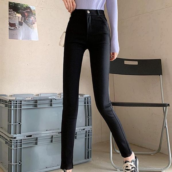 women's pants & capris women high waist solid color bottoms pockets skinny pencil trousers autumn sweatpants, Black;white
women's pants & capris women high waist solid color bottoms pockets skinny pencil trousers autumn sweatpants, Black;white