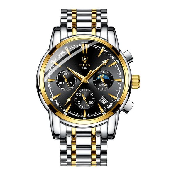 wristwatches luxury stainless steel quartz watch men business chronograph man hand wrist bracelet watches, Slivery;brown
wristwatches luxury stainless steel quartz watch men business chronograph man hand wrist bracelet watches, Slivery;brown