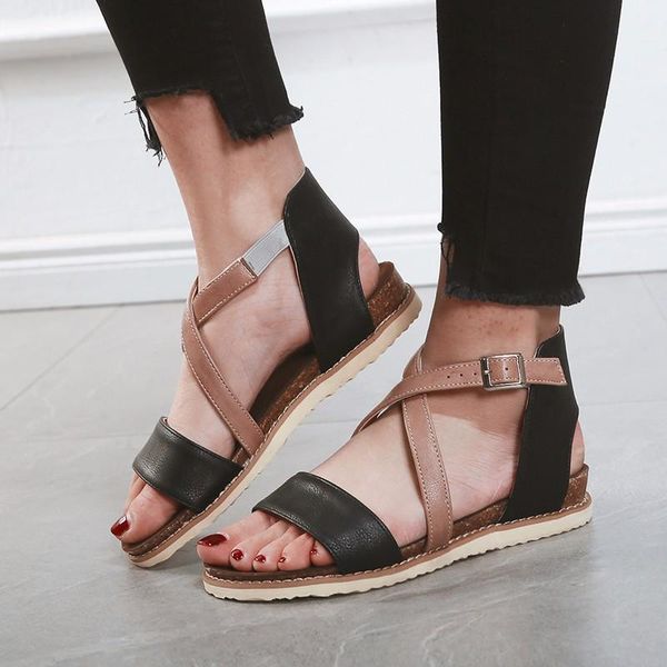 sandals nice women's mixed colors flat with women gladiator norrow band shoes woman summer casual slides female footwear, Black
sandals nice women's mixed colors flat with women gladiator norrow band shoes woman summer casual slides female footwear, Black