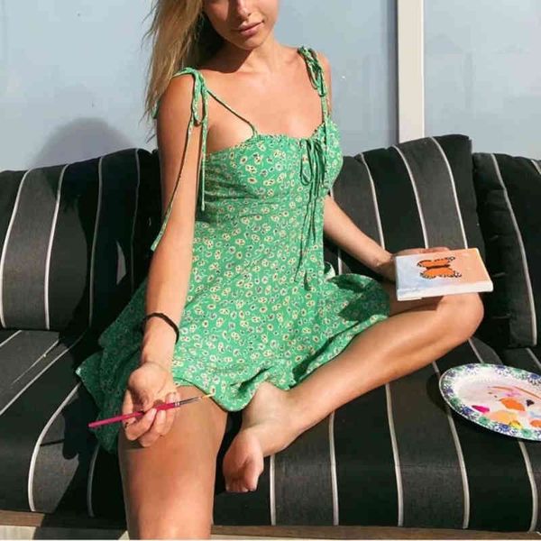 2021 summer sweet woman y2k thin green flower girdle mini dress soft viscose girls linen, Black;gray
2021 summer sweet woman y2k thin green flower girdle mini dress soft viscose girls linen, Black;gray