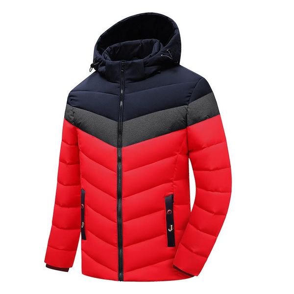 men's jackets cotton padded clothes winter warm color matching hooded detachable, Black;brown
men's jackets cotton padded clothes winter warm color matching hooded detachable, Black;brown