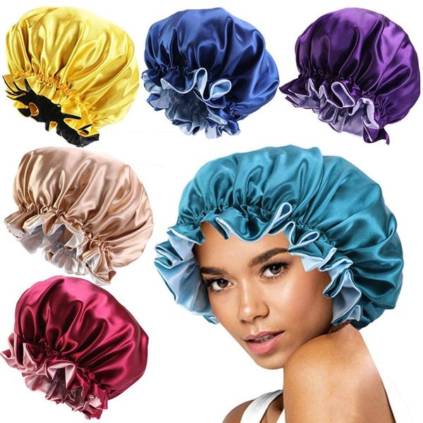 beanie/skull caps fashion solid women satin bonnet stain silky big for lady sleep cap headwrap hat hair wrap accessories wholesale, Blue;gray
beanie/skull caps fashion solid women satin bonnet stain silky big for lady sleep cap headwrap hat hair wrap accessories wholesale, Blue;gray