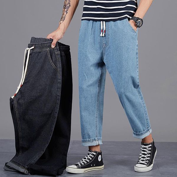 points men's wear jeans loose harlan straight canister wide-legged drape nine hong kong fashion brand, "torre pants, Blue
points men's wear jeans loose harlan straight canister wide-legged drape nine hong kong fashion brand, "torre pants, Blue