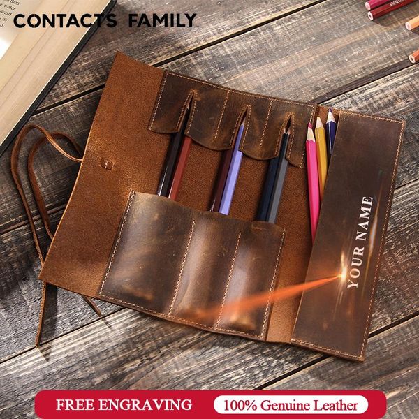 genuine leather retro luxury pencil cases roll pen bag storage pouch for stationery school supplies makeup cosmetic holder bags
genuine leather retro luxury pencil cases roll pen bag storage pouch for stationery school supplies makeup cosmetic holder bags