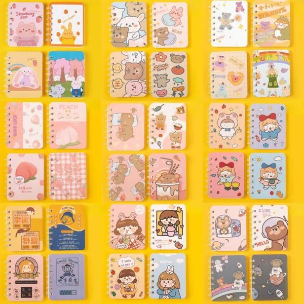 notepads 80 sheets 8 * 10.5cm mini cute cartoon spiral wirebound pocket notebook for diary note taking school office accessories, Purple;pink
notepads 80 sheets 8 * 10.5cm mini cute cartoon spiral wirebound pocket notebook for diary note taking school office accessories, Purple;pink
