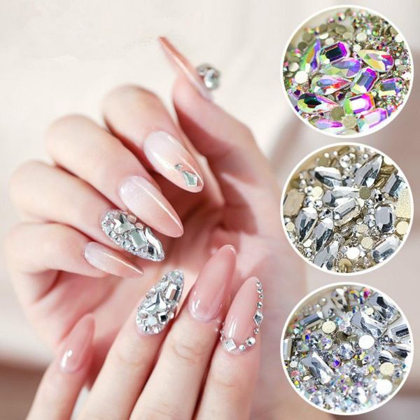 nail art decorations 1 box glitter 3d rhinestones ab flat back shiny stones mixed size gems crystal strass accessories, Silver;gold
nail art decorations 1 box glitter 3d rhinestones ab flat back shiny stones mixed size gems crystal strass accessories, Silver;gold