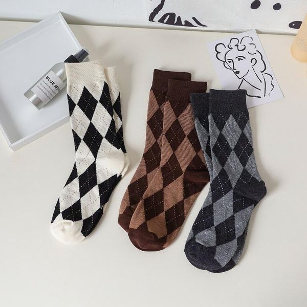 socks & hosiery 3 pairs women winter lot lattice cotton plaid style happy casual female quality pack harajuku warm ins diamond autumn girl, Black;white
socks & hosiery 3 pairs women winter lot lattice cotton plaid style happy casual female quality pack harajuku warm ins diamond autumn girl, Black;white