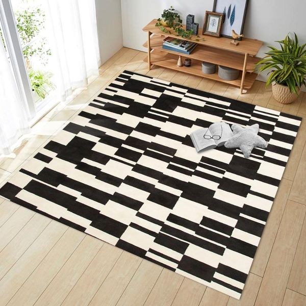 carpets black and white geometric pattern flannel soft bedroom sofa table mat bedside area rug nordic style living room carpet
carpets black and white geometric pattern flannel soft bedroom sofa table mat bedside area rug nordic style living room carpet