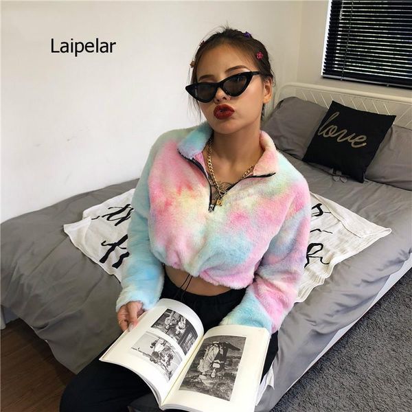 tie dye long sleeve zipper high neck faux lambswool crop autumn winter women streetwear solid coat jacket women's jackets, Black;brown
tie dye long sleeve zipper high neck faux lambswool crop autumn winter women streetwear solid coat jacket women's jackets, Black;brown