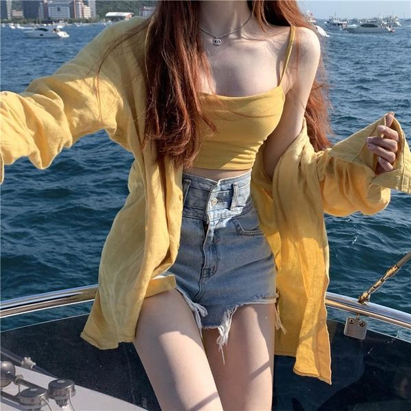 make firm offers 6091 yellow brief paragraph small vest + blouse qualitative shirt camisoles & tanks, Black;white
make firm offers 6091 yellow brief paragraph small vest + blouse qualitative shirt camisoles & tanks, Black;white