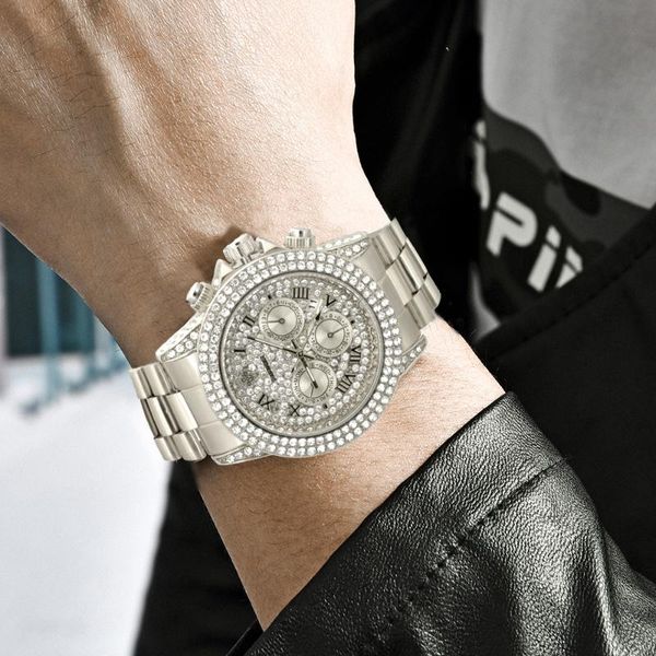 wristwatches lgxige mens watches watch full steel diamond quartz male clock chinese date waterproof creative gold wristwatc, Slivery;brown
wristwatches lgxige mens watches watch full steel diamond quartz male clock chinese date waterproof creative gold wristwatc, Slivery;brown