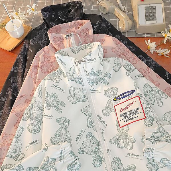 spring bears print jackets women plus size kawaii loose casual female zipped cardigan jacket long sleeve 2021 women clothes top, Black;brown
spring bears print jackets women plus size kawaii loose casual female zipped cardigan jacket long sleeve 2021 women clothes top, Black;brown