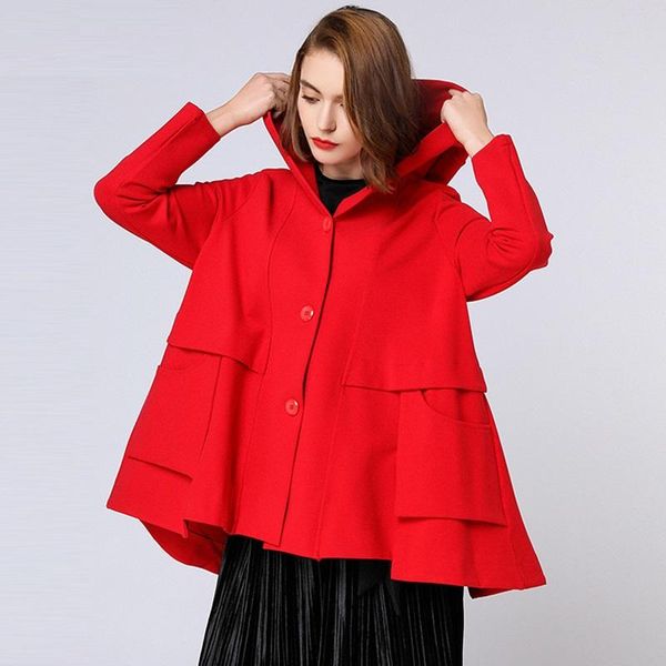 women's jackets 2021 fashion ladies hooded jacket for women brushed outwear irregular casual coats single breasted plus size outfit xl, Black;brown
women's jackets 2021 fashion ladies hooded jacket for women brushed outwear irregular casual coats single breasted plus size outfit xl, Black;brown