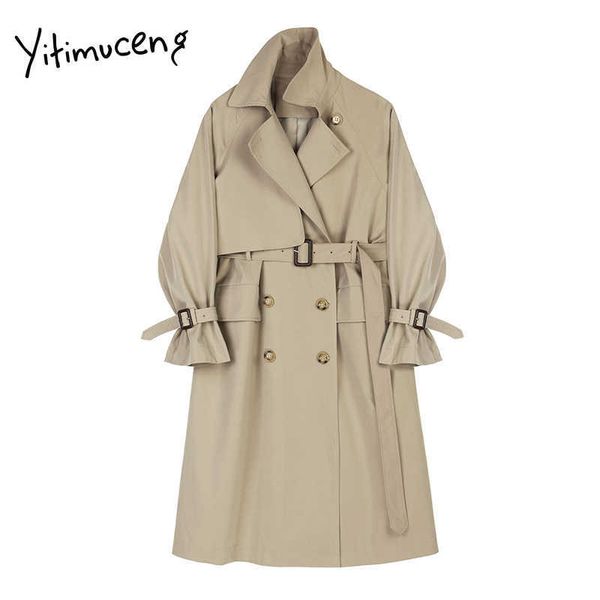 yitimuceng trench coat with belt double breasted simple classic long female windbreaker women spring autumn khaki black jackets 210601, Tan;black
yitimuceng trench coat with belt double breasted simple classic long female windbreaker women spring autumn khaki black jackets 210601, Tan;black