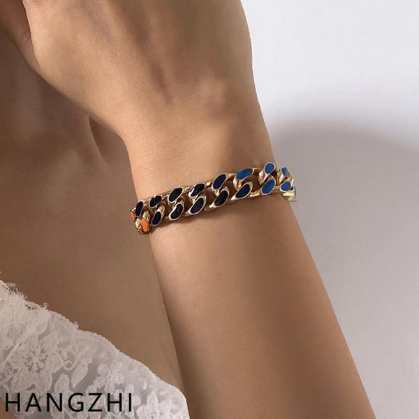 link, chain ines punk vintage cool rainbow color drip glaze cuban bracelet for women men party travel fashion jewelry hangzhi 2021, Black
link, chain ines punk vintage cool rainbow color drip glaze cuban bracelet for women men party travel fashion jewelry hangzhi 2021, Black