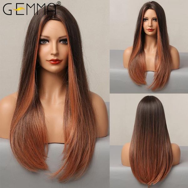 synthetic wigs gemma long straight ombre black red copper natural middle part wig for women cosplay party heat resistant hair
synthetic wigs gemma long straight ombre black red copper natural middle part wig for women cosplay party heat resistant hair