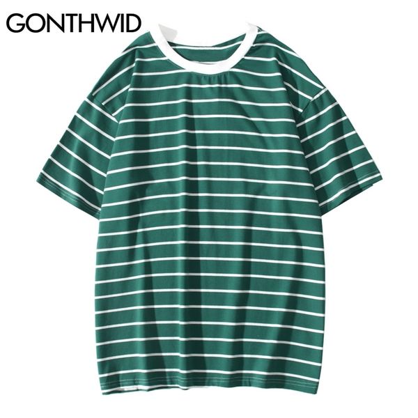casual streetwear striped short sleeve t-shirts men women summer harajuku hop tees fashion cotton tshirt male 210602, White;black
casual streetwear striped short sleeve t-shirts men women summer harajuku hop tees fashion cotton tshirt male 210602, White;black
